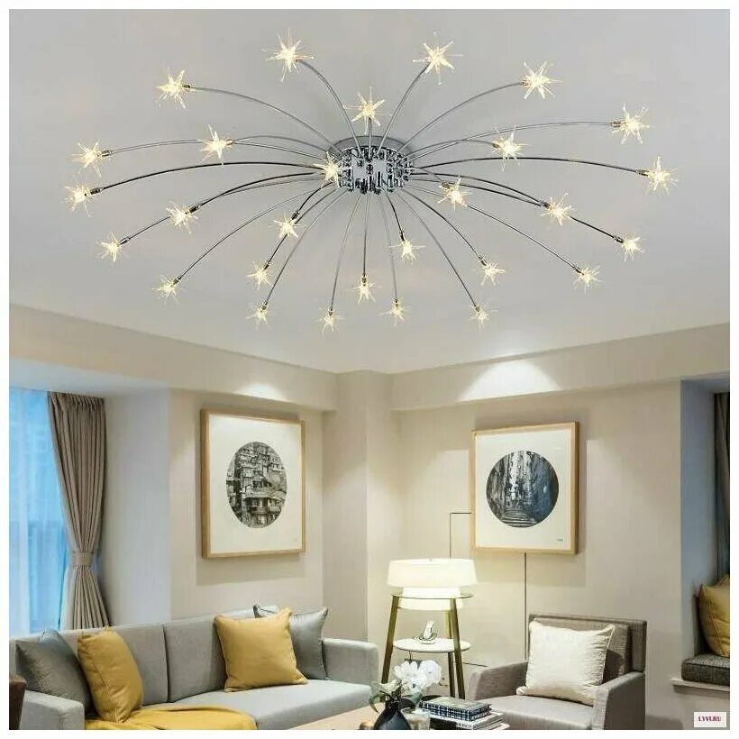 Потолочные люстры фото на потолке General, Лампа светодиодная, Комплект из 10 шт, 3 Вт, Цоколь G4, 2700К, Форма ла