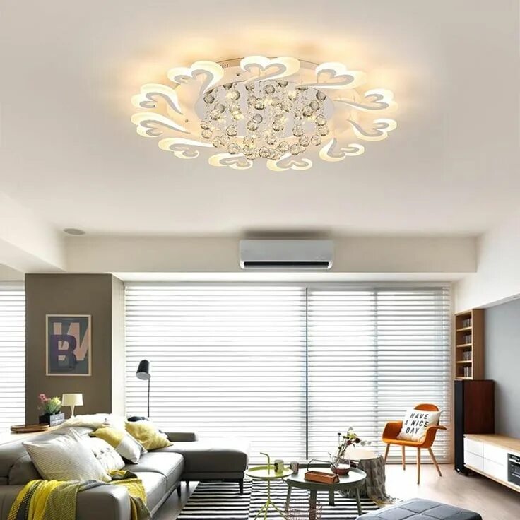 Потолочные люстры в интерьере гостиной фото Blossom LED Ceiling LightWhite Color / Size 3 :Dia950mm, Warm white No RC in 202