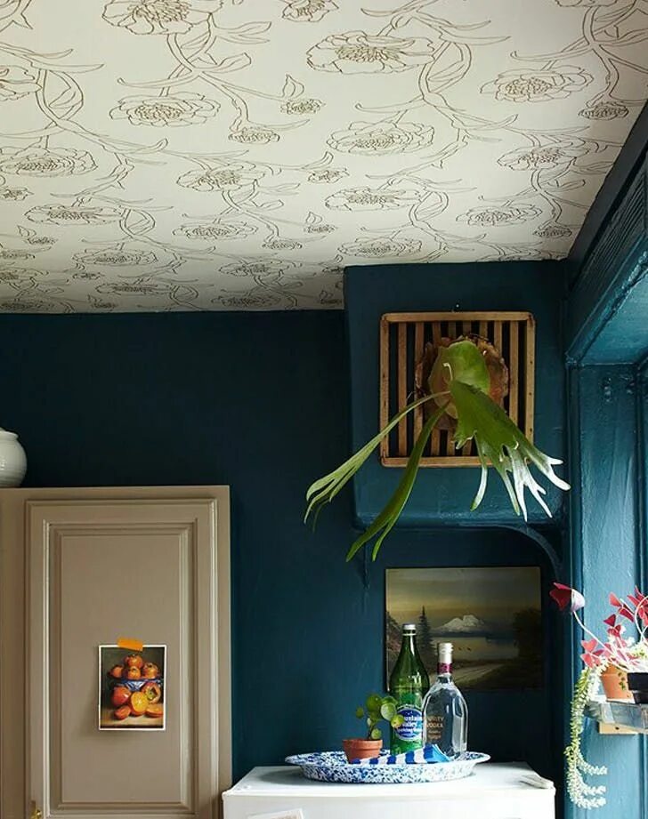 Потолочные обои на кухню фото Home Hacks DIY Projects, Decorating Ideas and Cleaning Tips Wallpaper ceiling, G