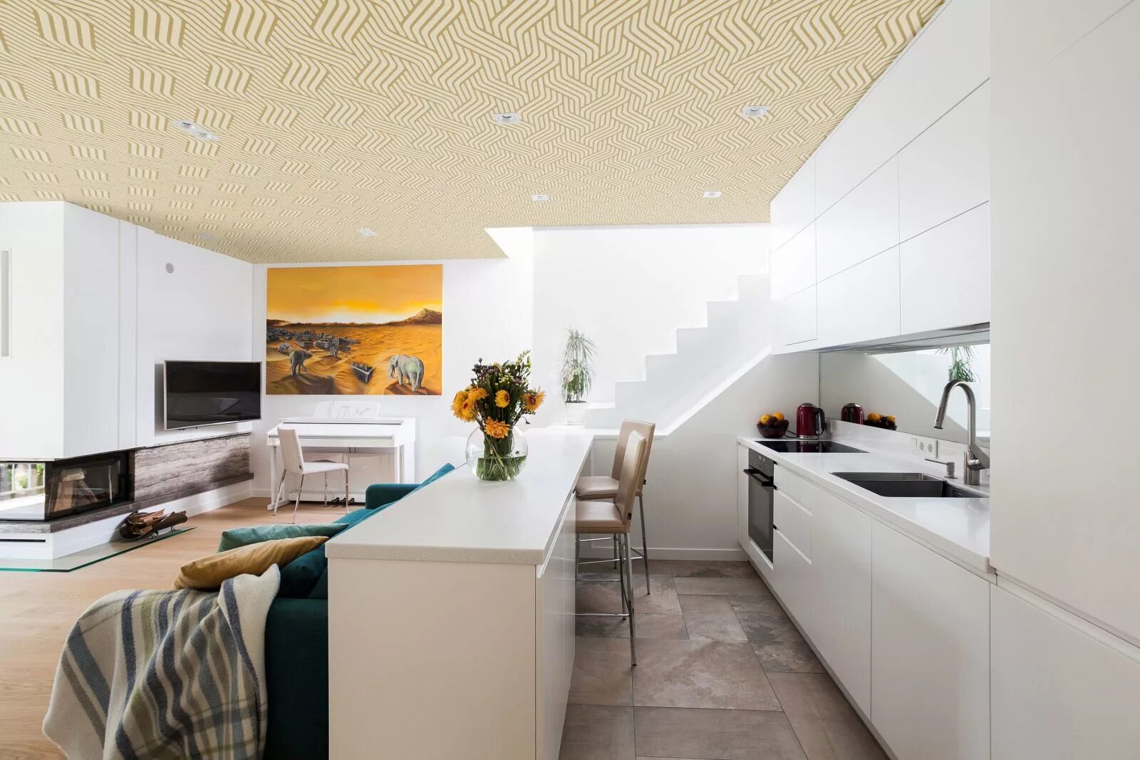 Потолочные обои на кухню фото 5 statement ceiling ideas using wallpaper Kitchen wallpaper trends, Bathroom wal