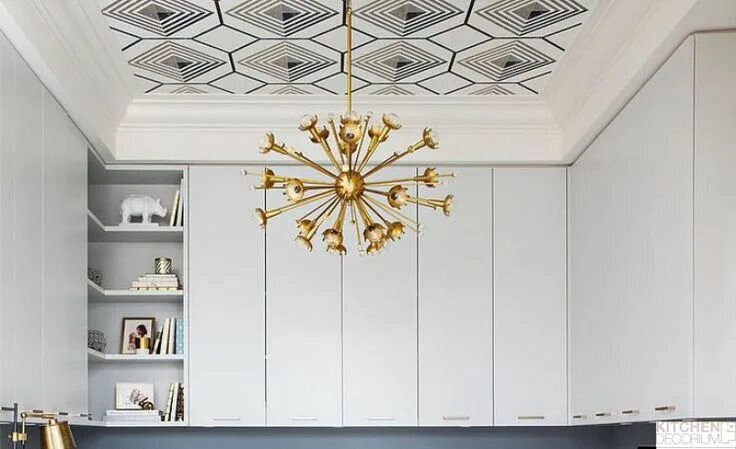 Потолочные обои на кухню фото Потолок на кухне - 7 способов оформления Потолок, Потолки, Отделка