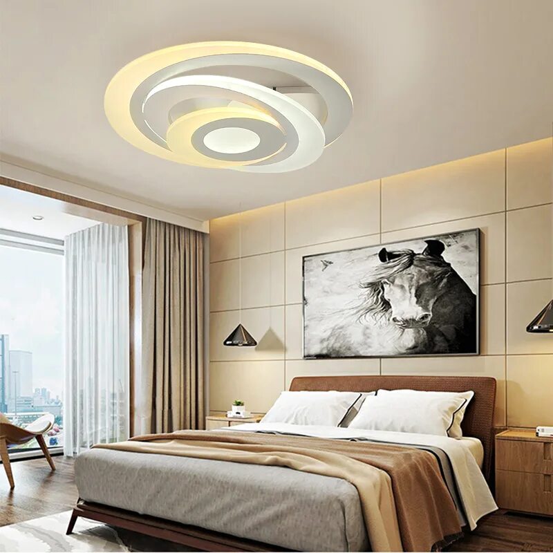 Потолочные светильники в интерьере спальни фото New Ultrathin Ceiling Lights lamps for living room bedroom lustres de sala home 