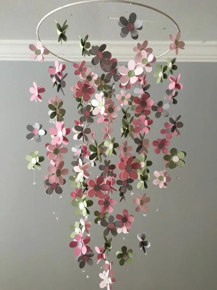 Потолочный декор своими руками Pin de Kelly Jhandi Ushijo en Flores de papel Móvil flor, Decoración de flores d