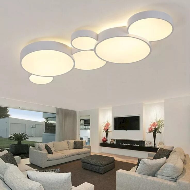 Потолочный светильник в интерьере гостиной Best 20 Gorgeous Living Room Lamps and Lighting Design Ideas / FresHOUZ.com , #D