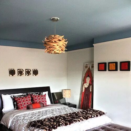 Потолок и стены одного цвета в интерьере color and ceiling Bedroom decor, Bedroom makeover, Dark ceiling