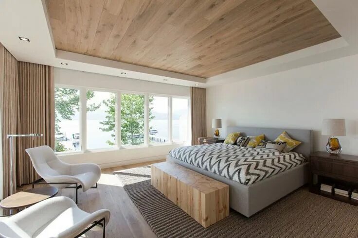 Потолок из ламината в интерьере фото 20 Awesome Examples Of Wood Ceilings That Add A Sense Of Warmth To An Interior C