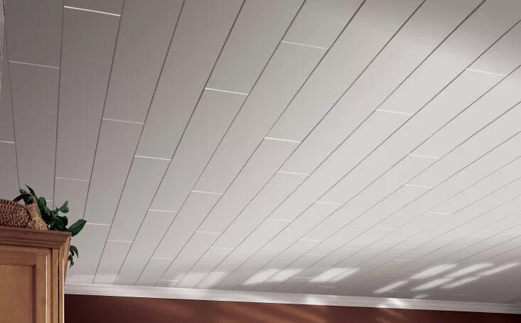 Потолок из мдф панелей фото Laminate Wood Ceilings Armstrong WoodHaven Armstrong ceiling, Plank ceiling, Woo