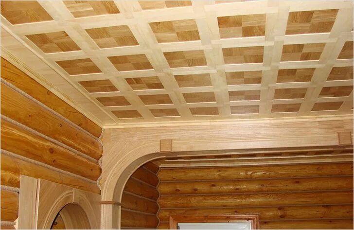 Потолок на даче варианты отделки своими руками Дизайн потолка из фанеры Wooden wallpaper, Wooden ceiling design, Ceiling design