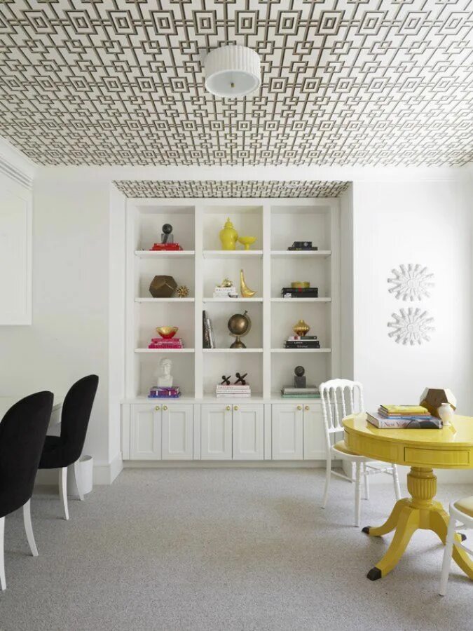 Потолок обоями в интерьер Greg Natale Sydney based architects and interior designers Wallpaper ceiling, Ce