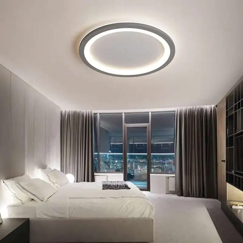 Потолок освещение дизайн спальня Ultra thin Modern Led Ceiling Lights For Living Room Bedroom Study Room Dimmable