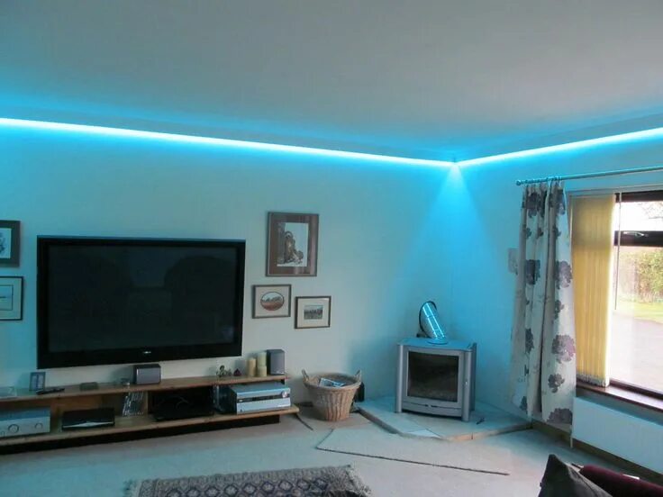 Потолок подсветка фото в доме Image result for rgb coving Led lighting bedroom, Ceiling light design, Bedroom 