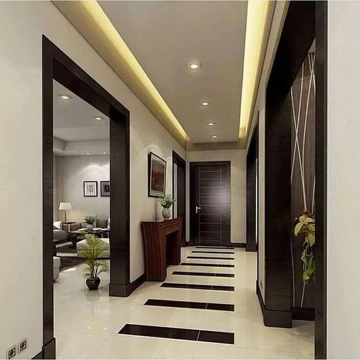 Потолок прихожей коридора фото Pin by Avishek Talukdar on false celling Latest living room designs, Corridor de