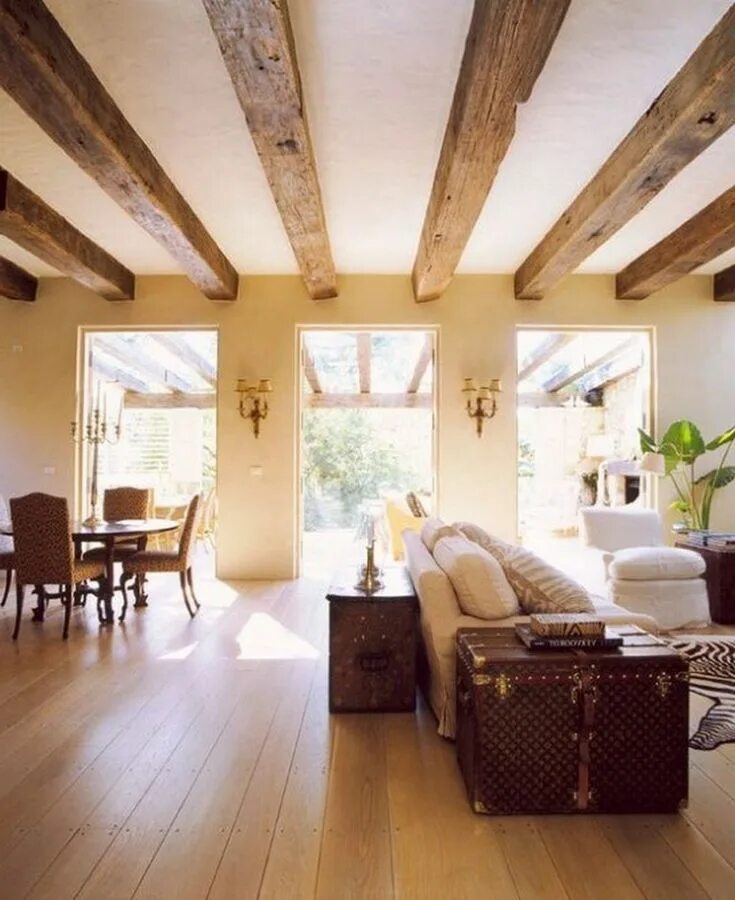 Потолок с балками дизайн фото 35 Stunning Living Room Design Ideas With Wooden Beams Living room decor cozy, C