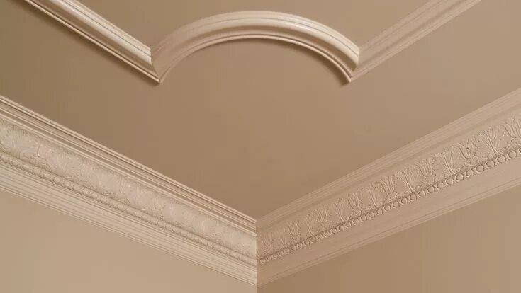 Потолок с молдингами фото Types of Decorative Mouldings Guide Ceiling trim, False ceiling, False ceiling d