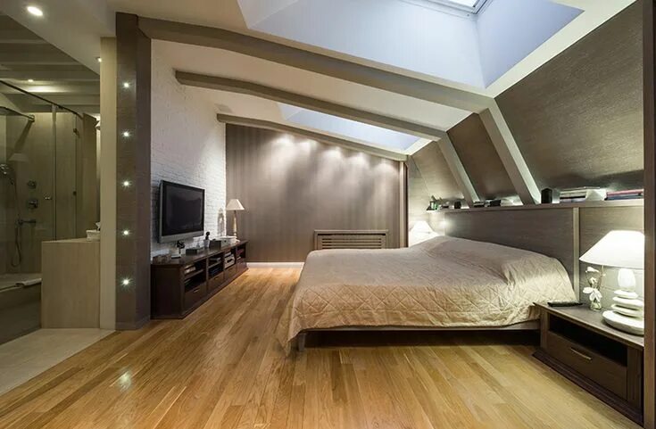 Потолок спальни фото мансарда Pin on Loft Conversions