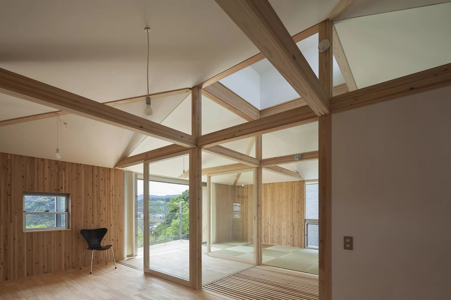 Потолок в каркасном доме варианты Gallery of Hybrid Wooden House / Architecture Studio Nolla - 10