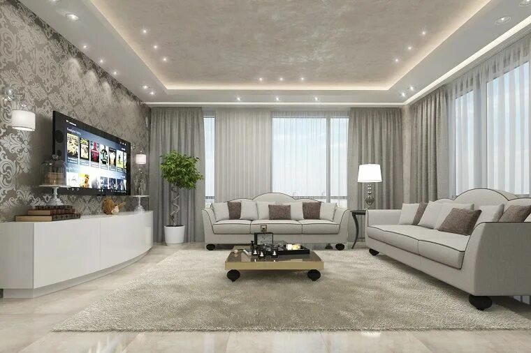 Потолок в зале дизайн 2024 Pin on INTERIOR DESIGN