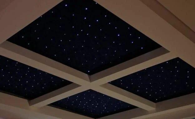 Потолок звездное небо фото Mysterious Star Ceiling Designs Made with Stretch Ceiling Film and LED lights Ce