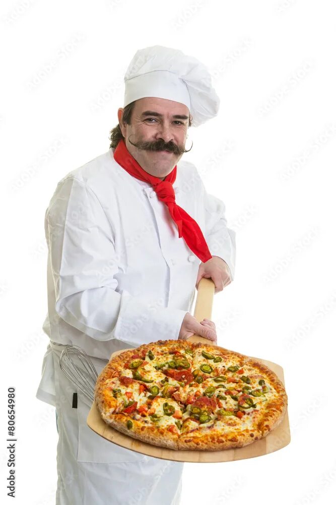 Повар пиццы фото Italian Pizza Chef фотография Stock Adobe Stock