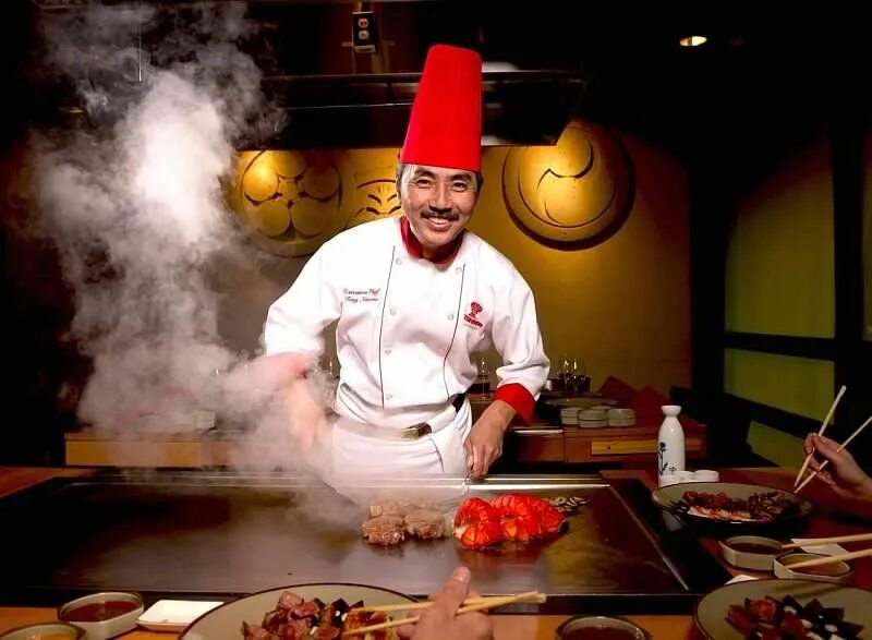 Повар с мясом фото Executive Chef Nemoto Japanese steakhouse, Pink friday, Teppanyaki restaurants