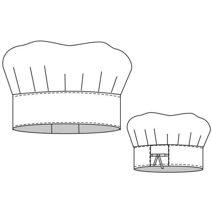 Поварской колпак своими руками выкройки Белый поварской колпак KORRTO 11.038