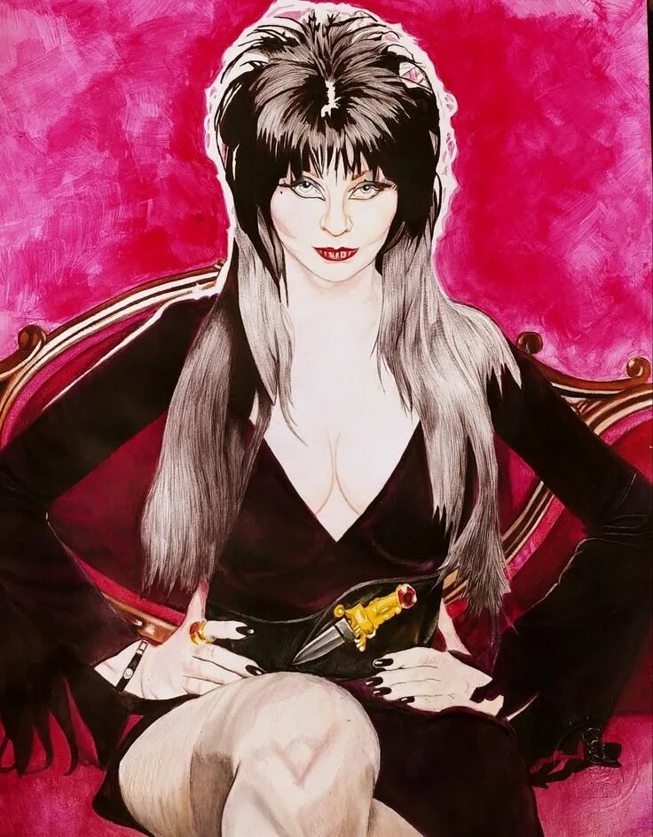 Повелительница интерьеров и генералов бесплатно ArtStation - fan art Elvira Mistress of the dark, Jose Castillo Fan art, Classic