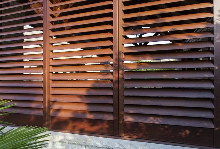 Поворотные жалюзи для беседок своими руками Outdoor Shutters - Spring Shutters & Blinds in 2020 Outdoor shutters, Shutter bl