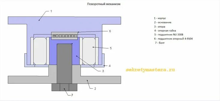 Поворотный механизм своими руками чертежи Чертежи подъёмного крана Секреты и Нюансы