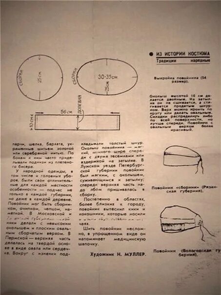 Повойник своими руками выкройка Выкройка повойника и видео, как уложить косы под повойник. Повойник - один из са