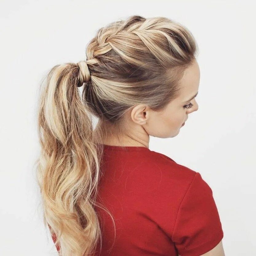 Повседневная прическа фото The 20 Most Alluring Ponytail Hairstyles Ponytail hairstyles easy, Braided ponyt