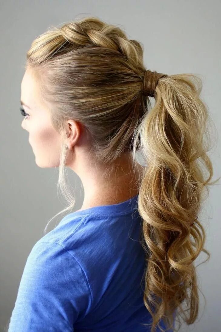 Повседневная прическа на длинные Pin on Простые прически Long hair styles, Cool hairstyles, Mohawk hairstyles for