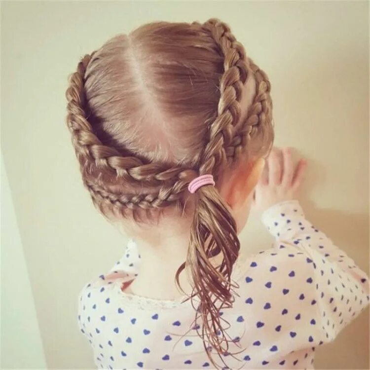 Повседневные прически для девочек Beautiful children's hairstyles - everyday and vacation choices - Page 41 of 59 