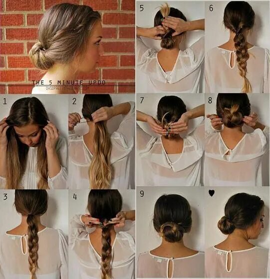 Повседневные прически на длинные волосы своими руками Braid and two tipsy turvy turns! Medium hair styles, Luscious hair, Cool hairsty