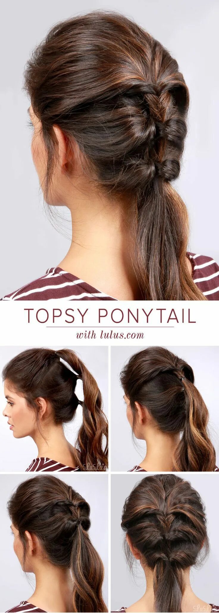 Повседневные прически на длинные волосы своими руками 8 colas de caballo súper originales Tail hairstyle, Hair inspiration, Hair tutor