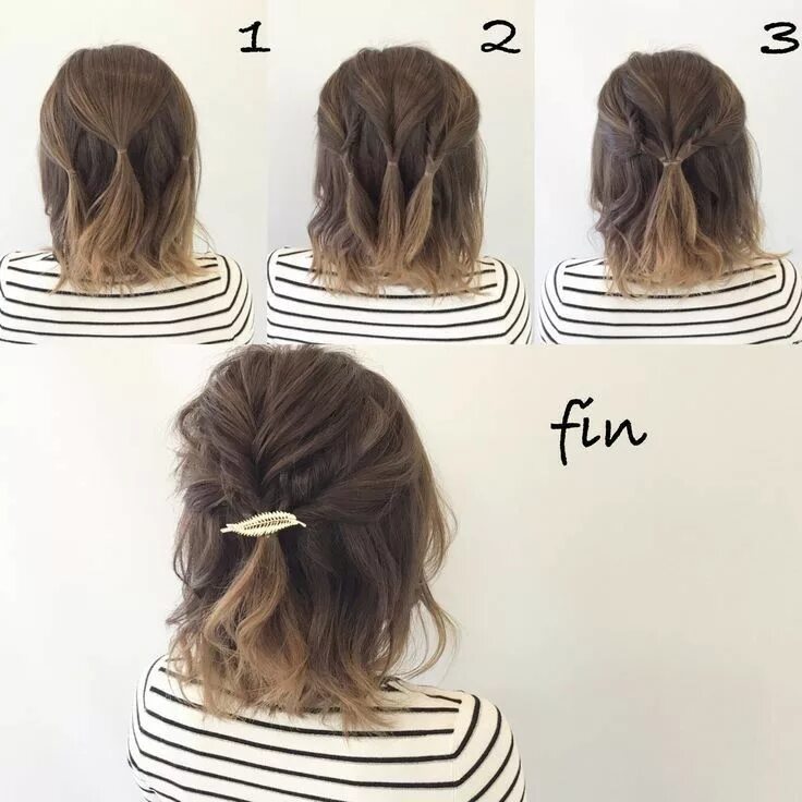 Повседневные прически на короткие волосы Pin by Lisa Rink on Beauty at The Parlour Short hair updo, Hair styles, Long hai