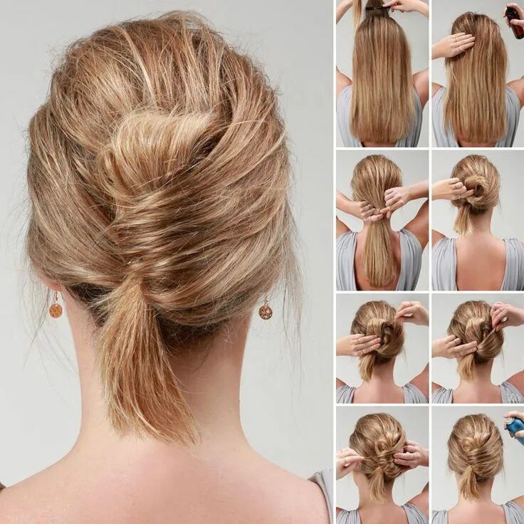 Повседневные прически на средние тонкие волосы Medium Hairstyles For Women Formal Hair Updos For Medium Hair Up Dos Hair 201904