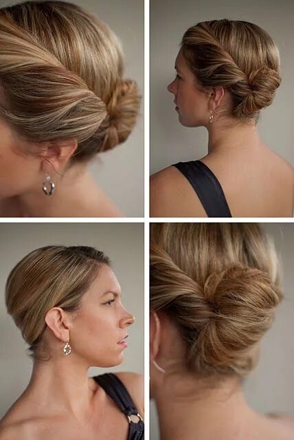 Повседневные прически на средний волос фото Elegant French Twist Hairstyle with a Modern Twist