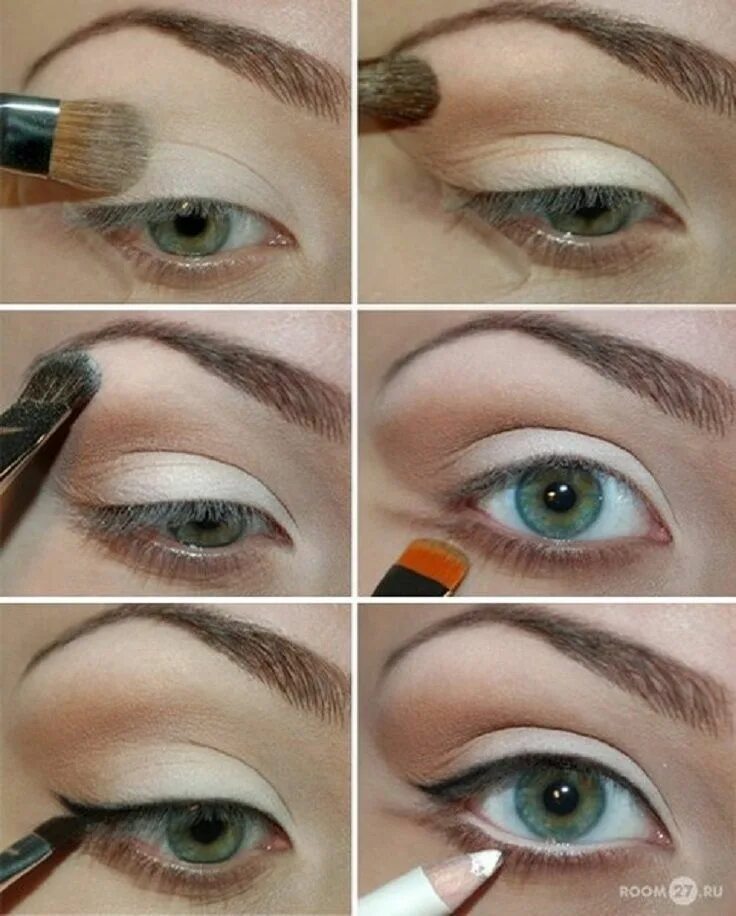 Повседневный макияж 50 пошагово Pin by April on Make-up oh my! Natural eye makeup tutorial, Romantic eye makeup,