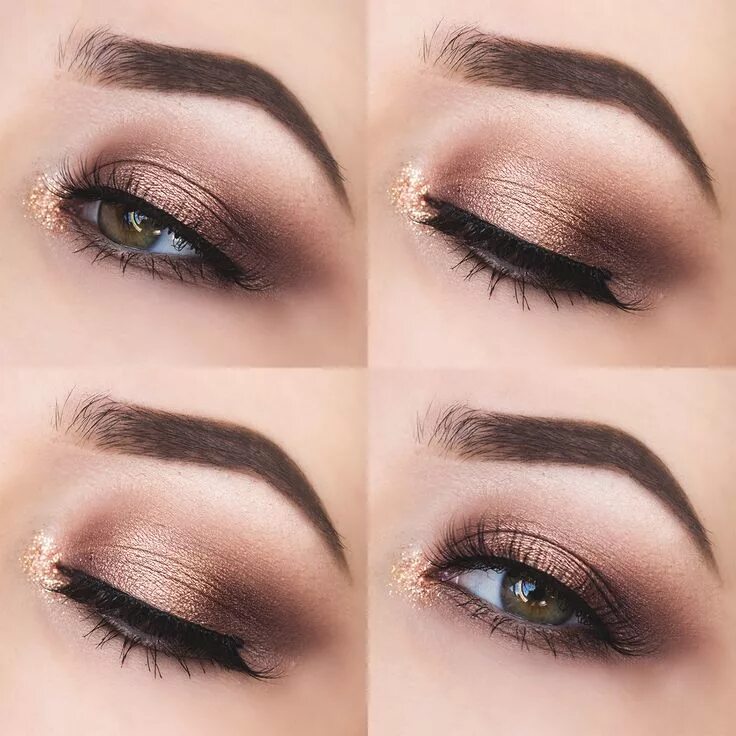 Повседневный макияж для карих глаз Glittery Autumn Eyes. Gemma Louise Fall eye makeup, Subtle smokey eye, Eye makeu