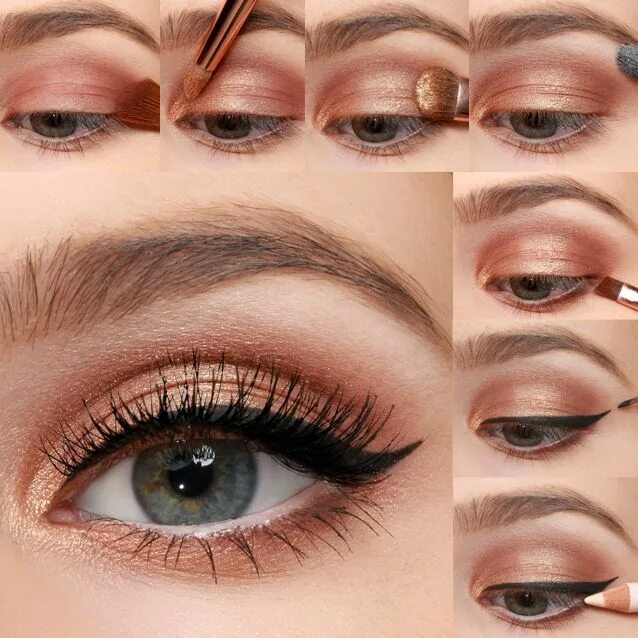 Повседневный макияж для карих глаз пошагово Lulus How-To: Party Perfect Eye Makeup Tutorial - Lulus.com Fashion Blog Makeup 