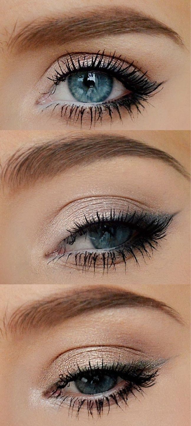 Повседневный макияж для серых глаз Black+grey Subtle eye makeup, Eye makeup, Skin makeup