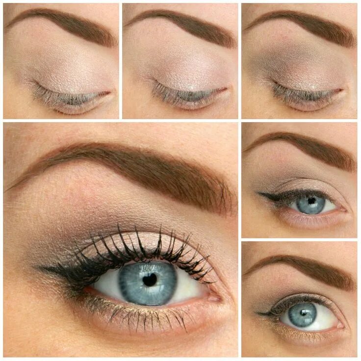 Повседневный макияж для серых глаз natural makeup looks for blue eyes Makeup Idea Макияж для голубых глаз, Легкий м