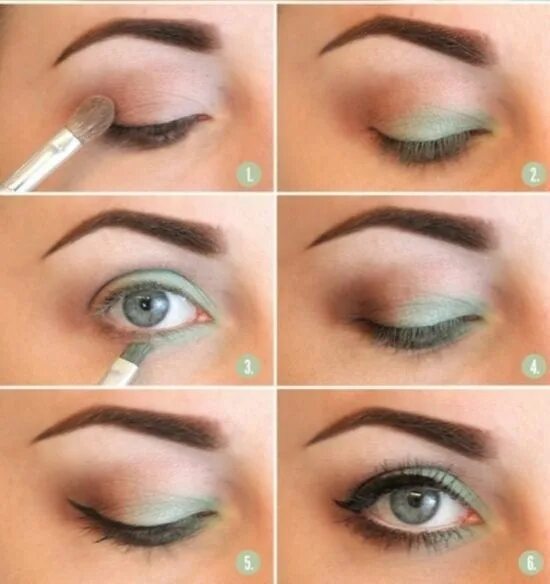 Повседневный макияж для зеленых глаз Макияж для серых глаз Eye makeup tutorial, Eye makeup, Hooded eye makeup