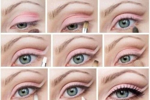 Повседневный макияж глаз пошагово фото Romantic look Eye makeup pictures, Eye makeup tutorial, Makeup for green eyes