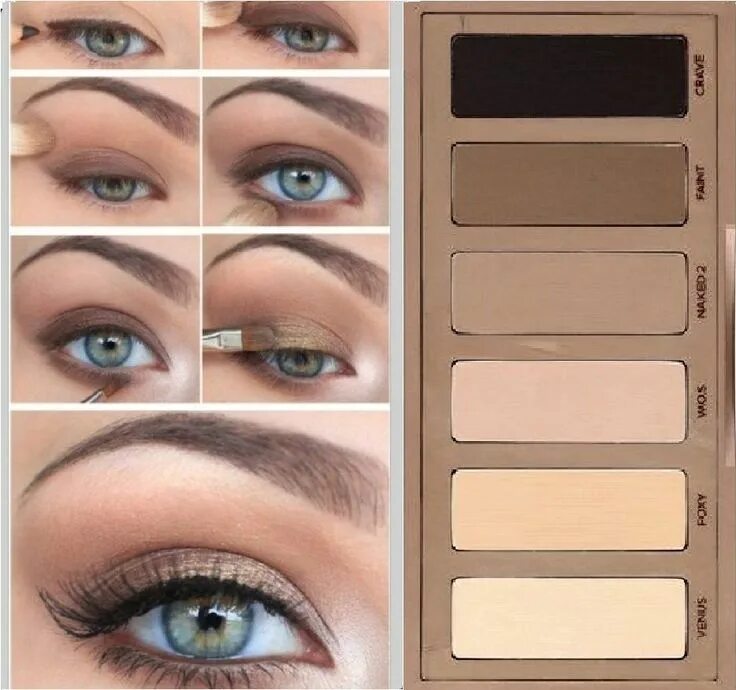 Повседневный макияж глаз тенями Naked Basics 2 Natural smokey eye, Eye makeup, Natural eye makeup