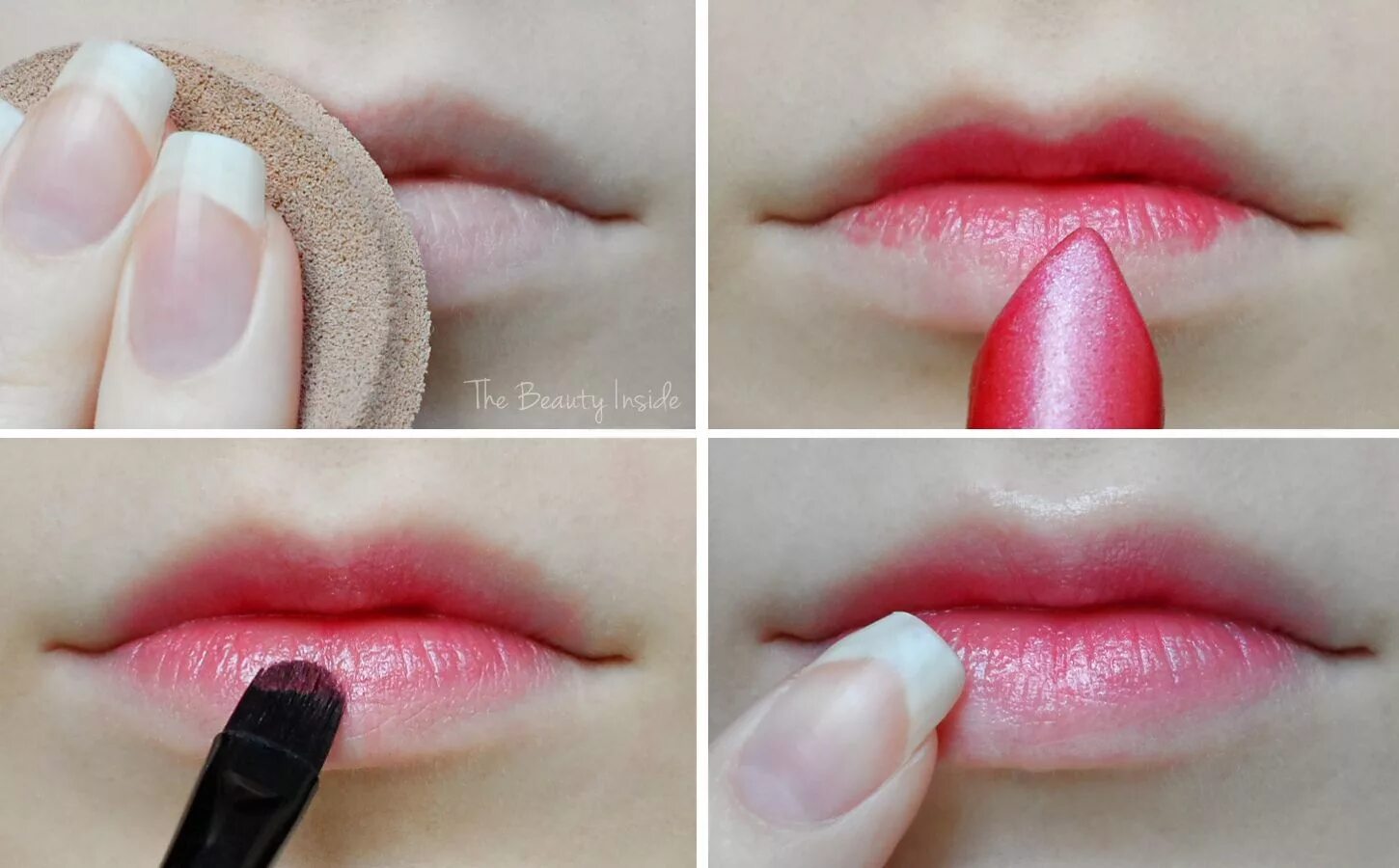 Повседневный макияж губы Porcelain Doll Lips / Ombré Lips Tutorial #ombre #lips #makeup #doll Ombre lips,