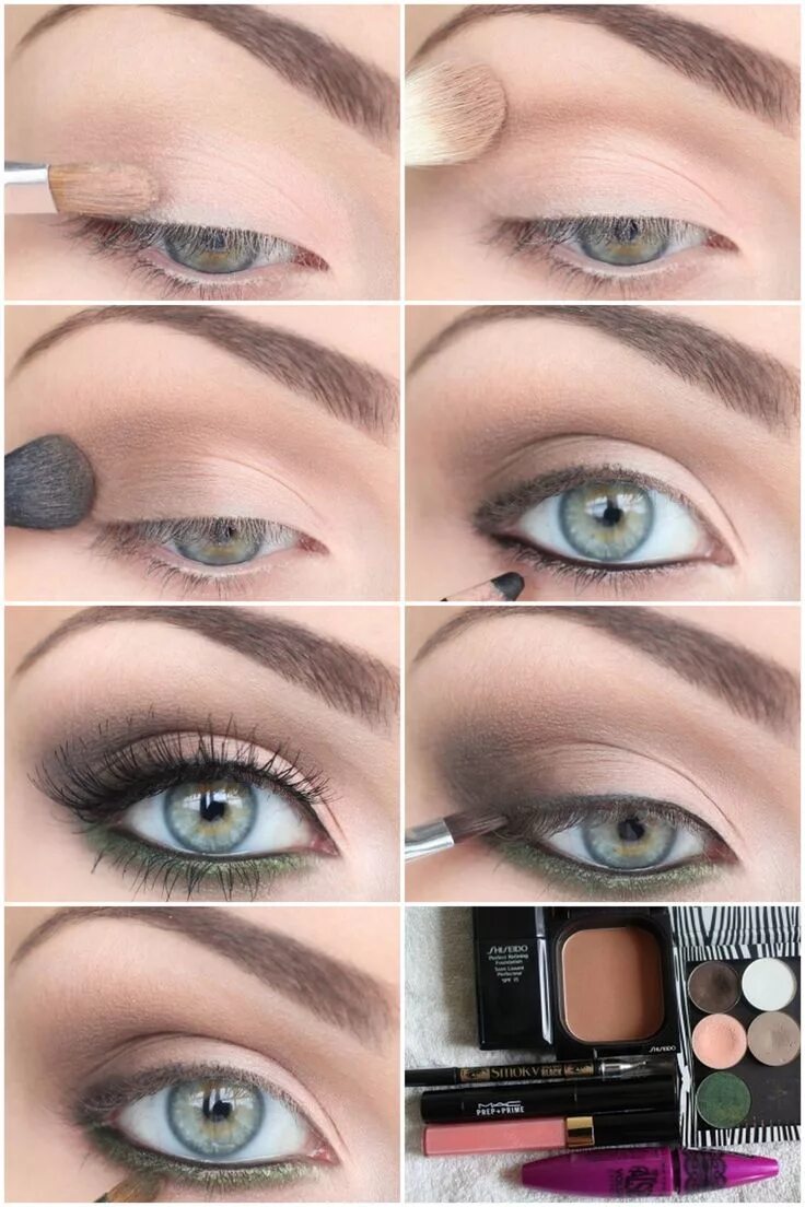 Повседневный макияж пошагово фото I'm fashionista ! Eye makeup tips, Everyday eye makeup, Eye makeup