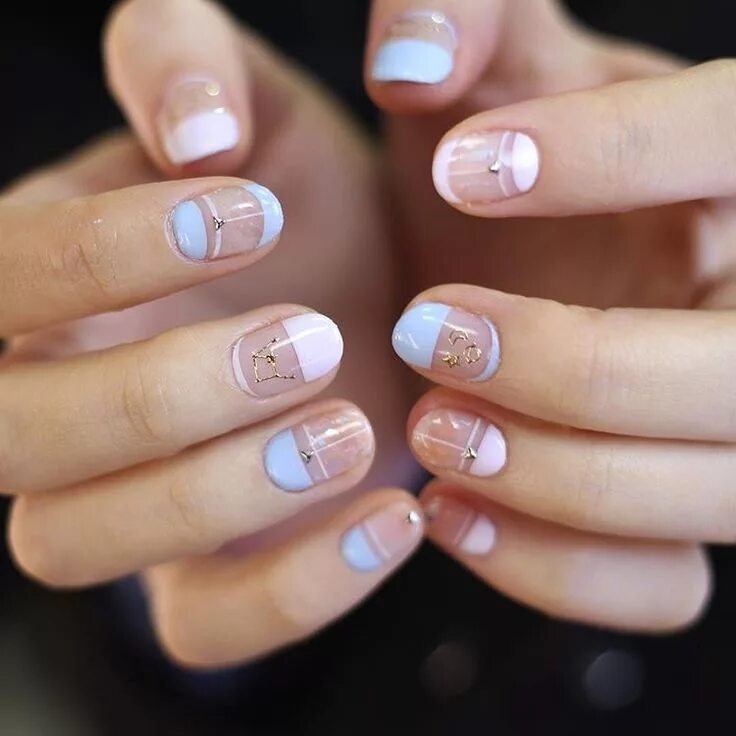 Повседневный маникюр на коротких French Manicure Nail Art Ideas