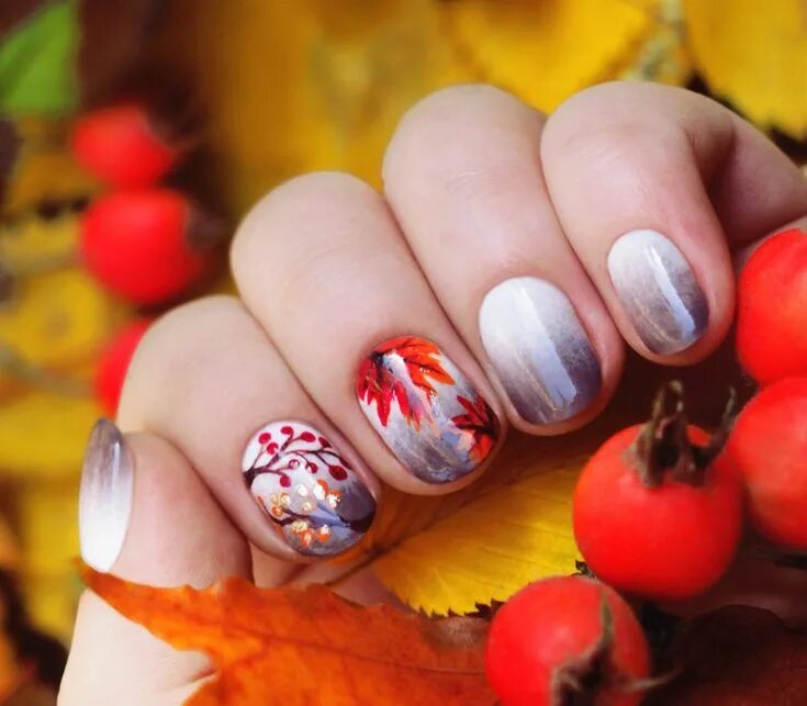 Повседневный маникюр осень 2024 Nail Art #3747 Popular nail designs, Autumn nails, Short nails art