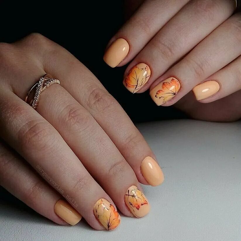 1526369413_32 Fall nail art designs, Fall nail art, Fall nail designs